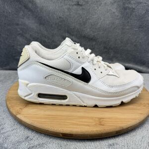 Nike Air Max 90 Shoes Womens Size 9 White Black  Sneakers CQ2560-101 No Insoles